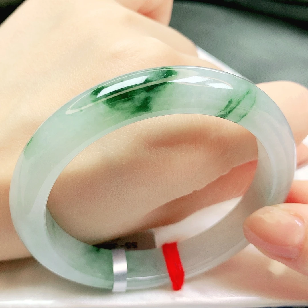 翡翠未镶嵌手镯缅甸天然a货翡翠手镯