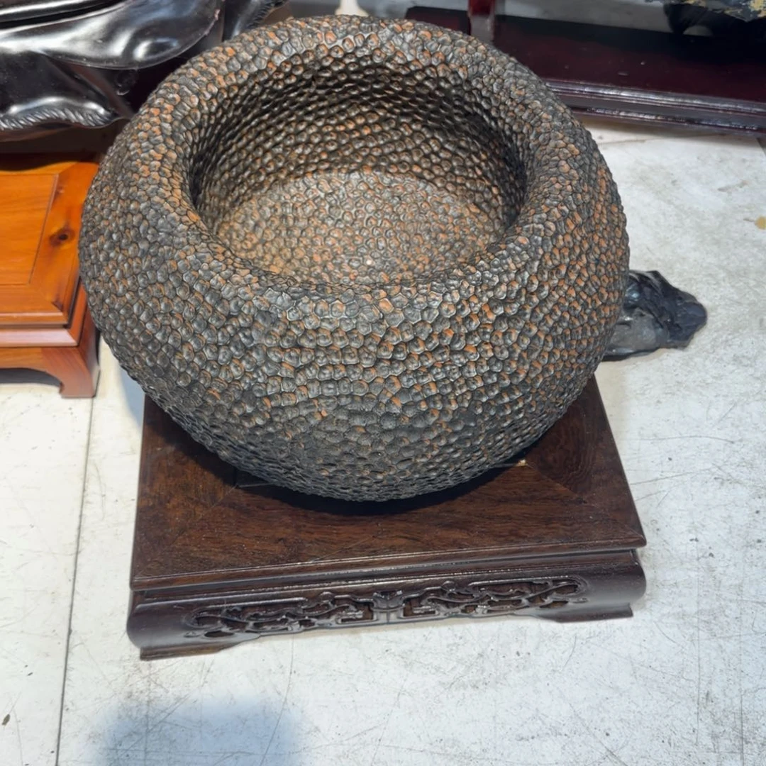 知***乐石材蜂窝石精品摆件