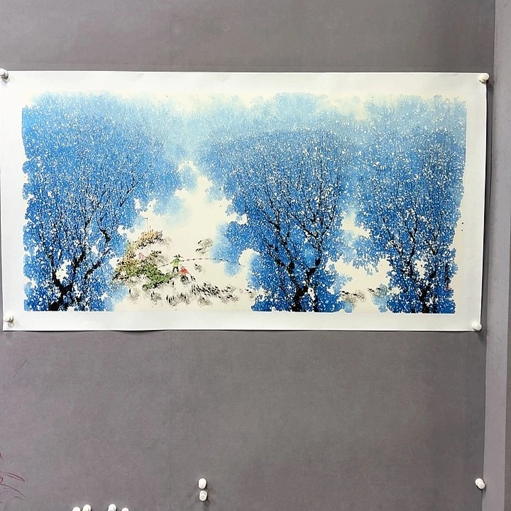 国画亲笔手绘放心去藏