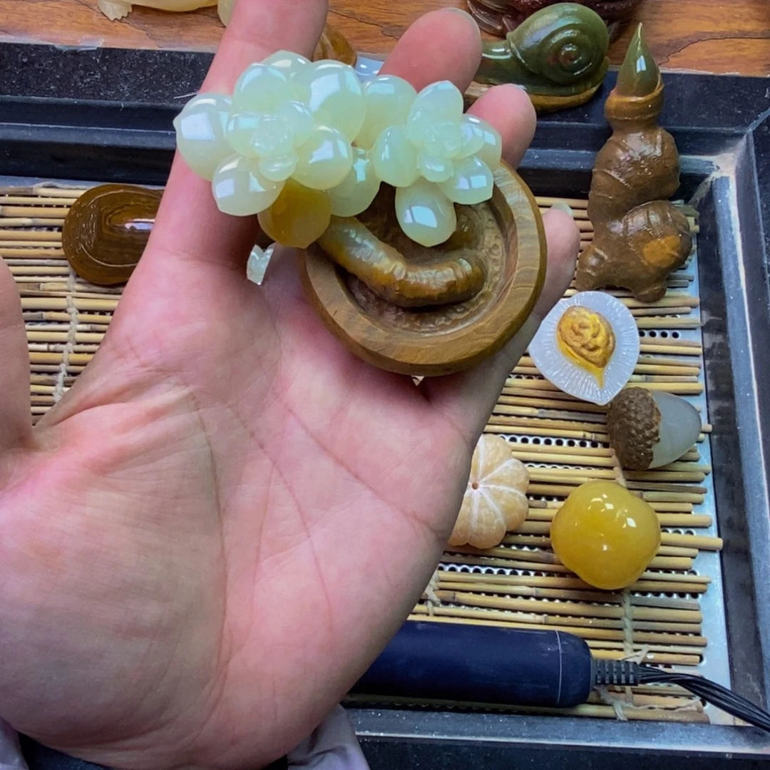 【闪购商品】砖雕蜗*天然一体雕刻