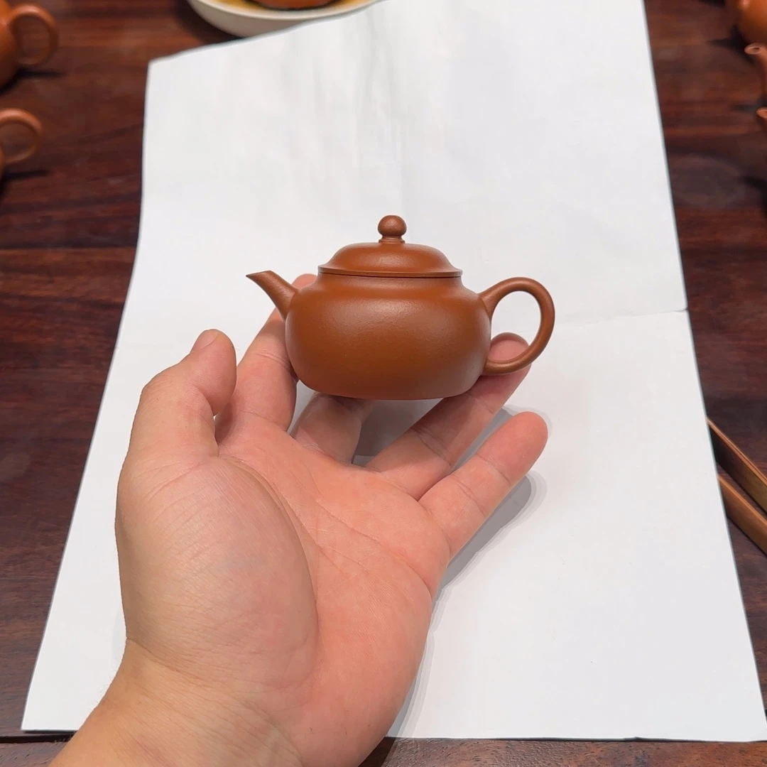 紫砂茶壶敦式壶朱泥