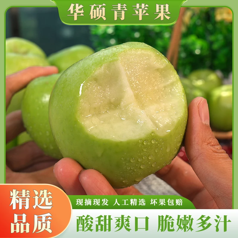 【顺丰】山西华硕青苹果新鲜自然成熟酸甜青苹果清新爽口孕妇水果