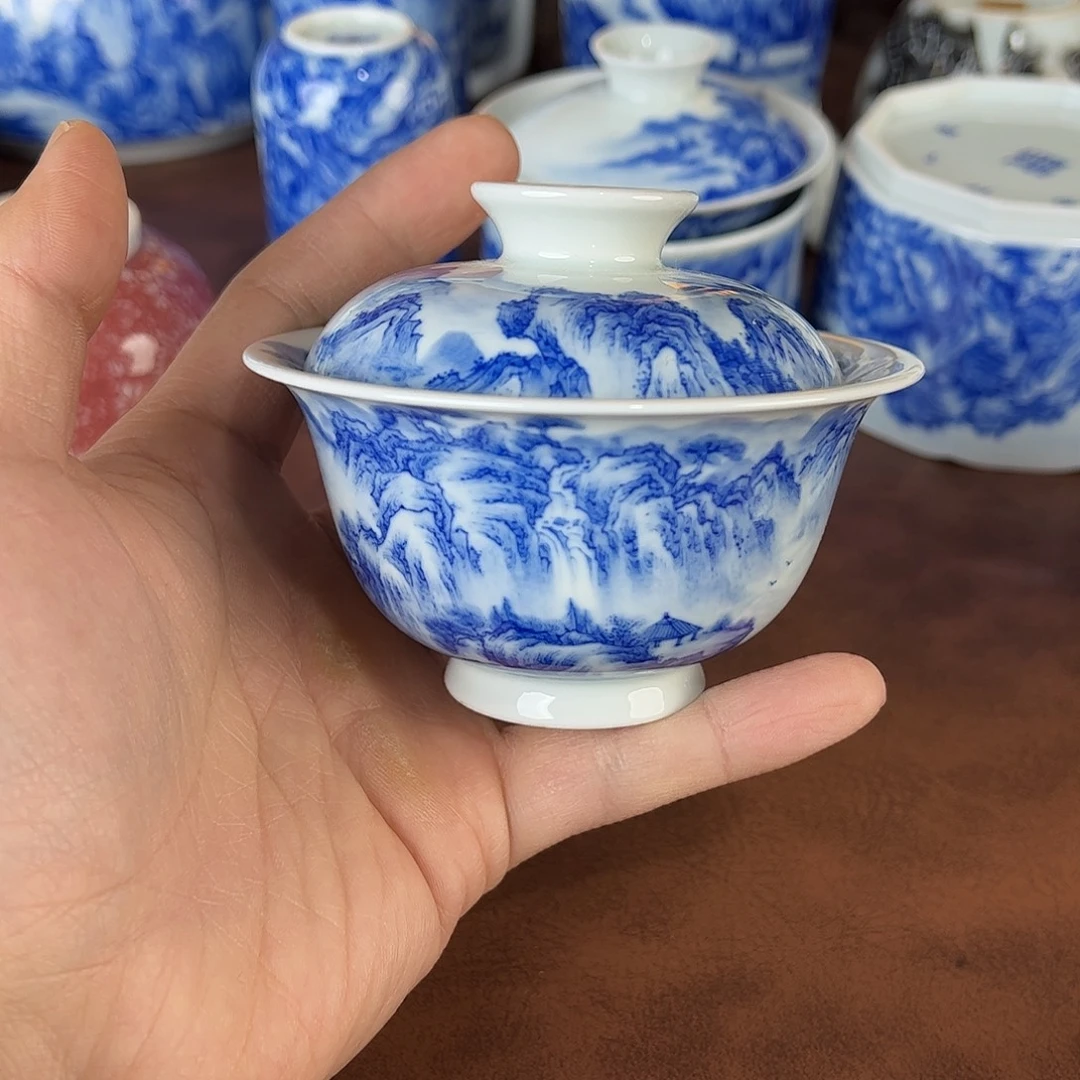 "***、瓷片景德镇全手工手绘陶瓷