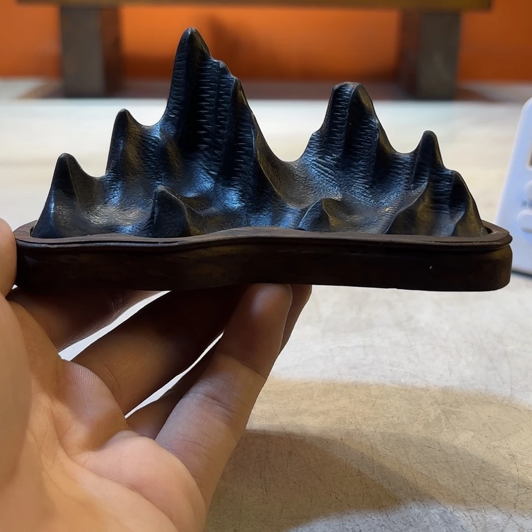 摆件骑**游灵璧石奇石摆件