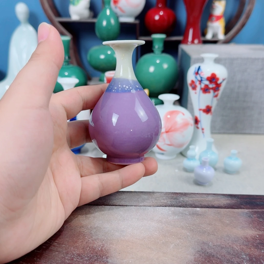 陶瓷手工小花器摆件