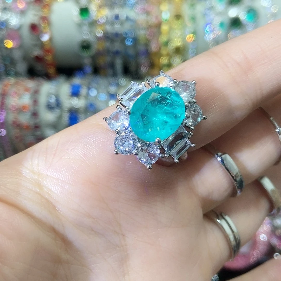 3锆石（处理）戒指