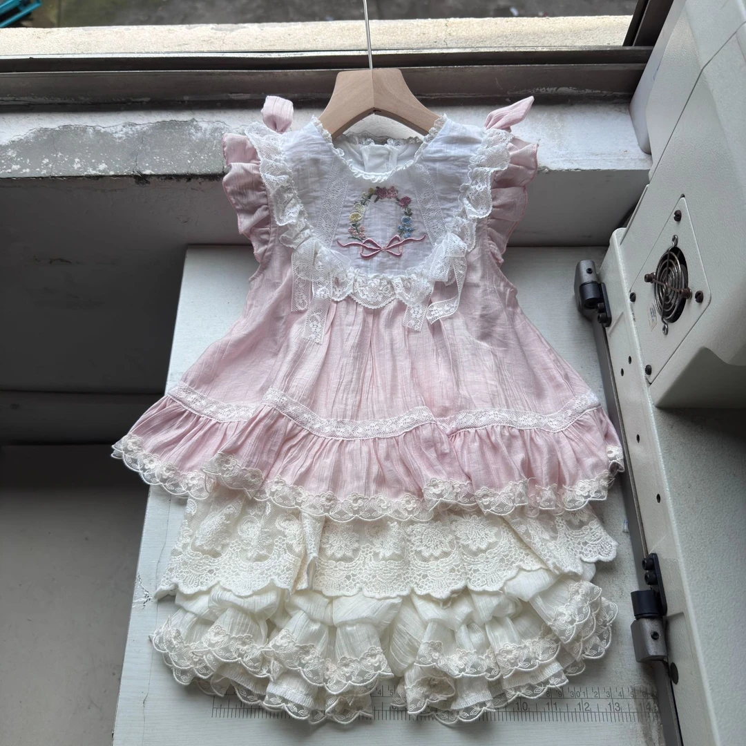 甜心公主裙裤套装洛丽塔女童2026夏款洛丽塔