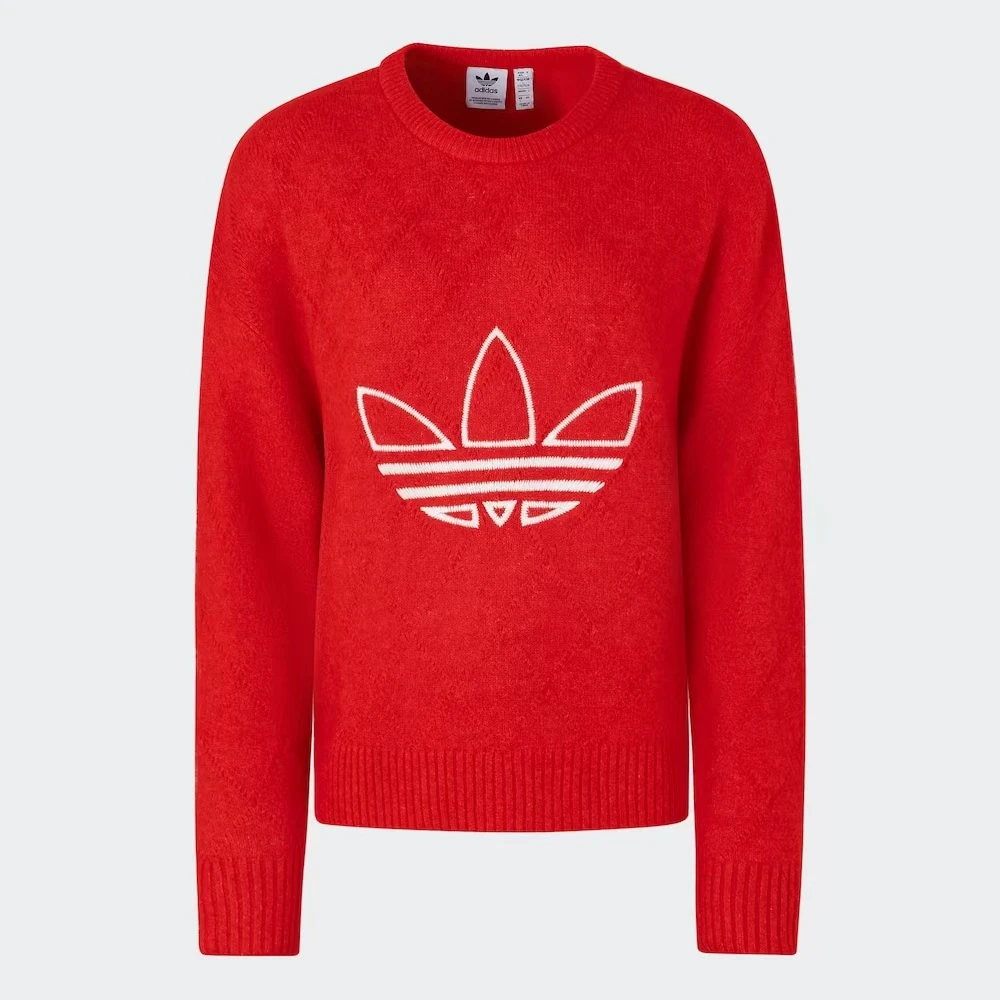 【玖伍AD专享】蛇年新年款马海毛针织宽松圆领套头毛衣JN0714