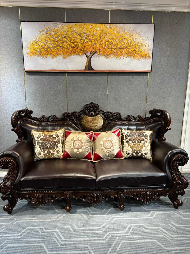 SF512三人位 2350*1080*1280坐高480   复古美式沙发