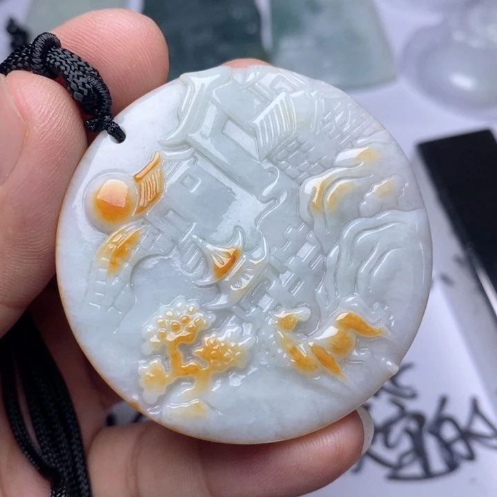 颈饰未镶嵌翡翠翡翠