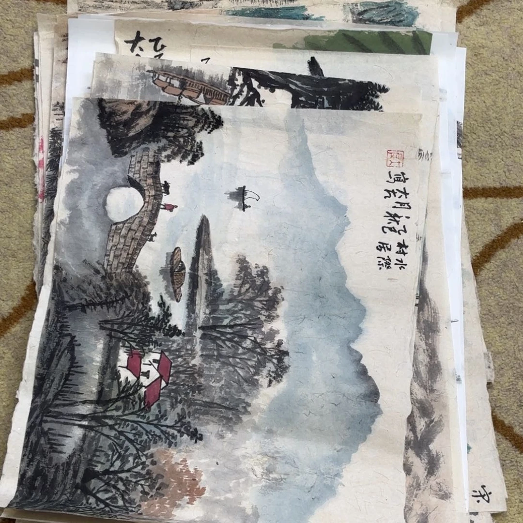 国画大左老师作品刘