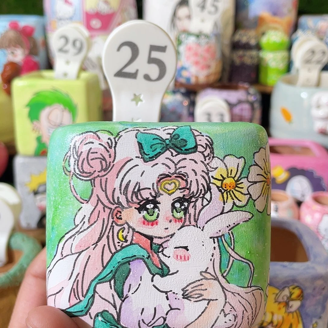 红陶25…..手工手绘