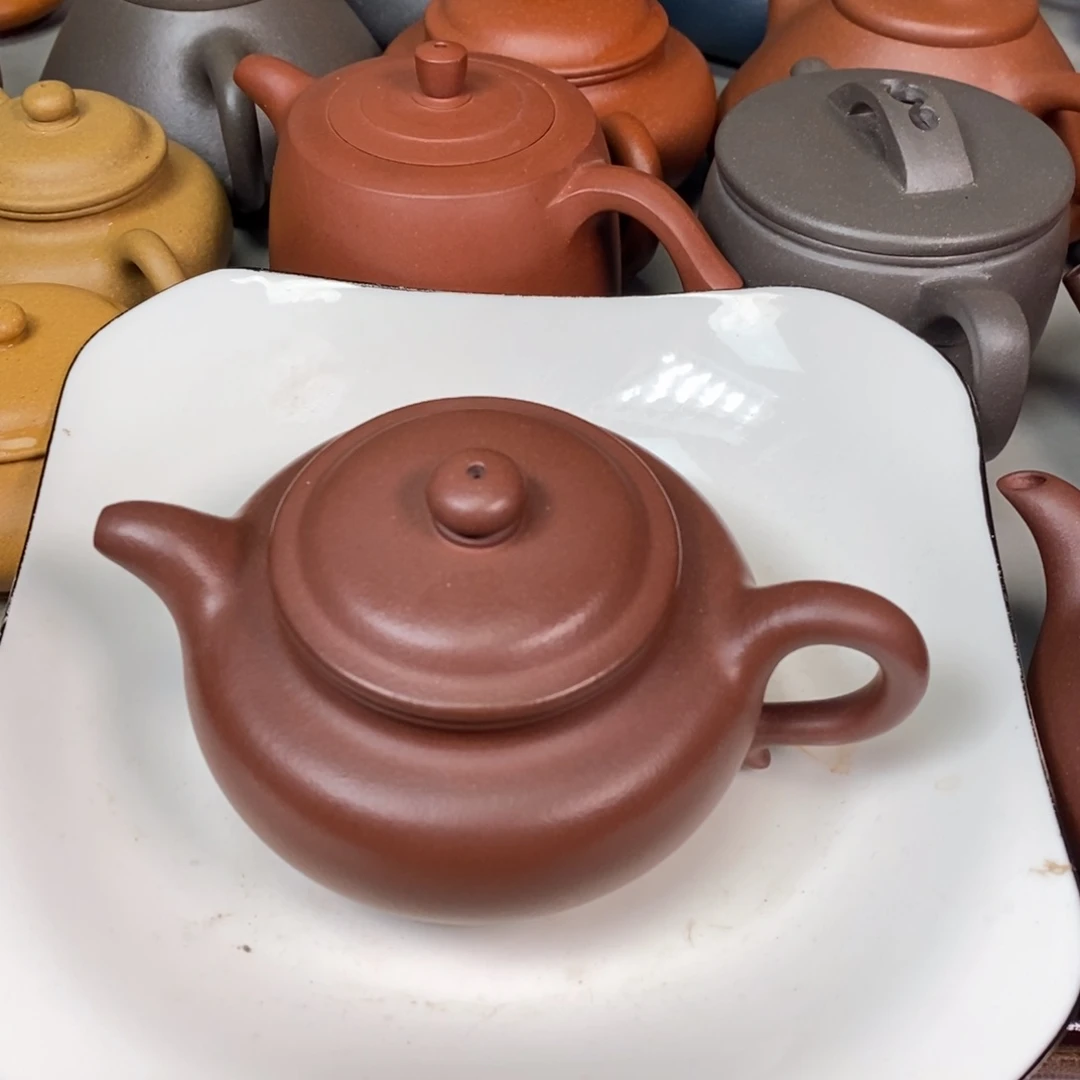 紫砂茶壶网***哥宜兴紫砂半手工仿古