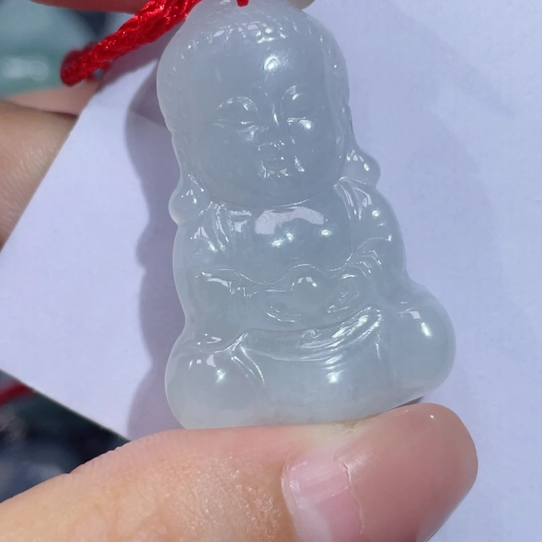 翡翠未镶嵌颈饰宝宝佛