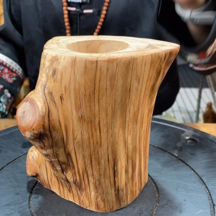 柏木（崖柏）实木笔筒