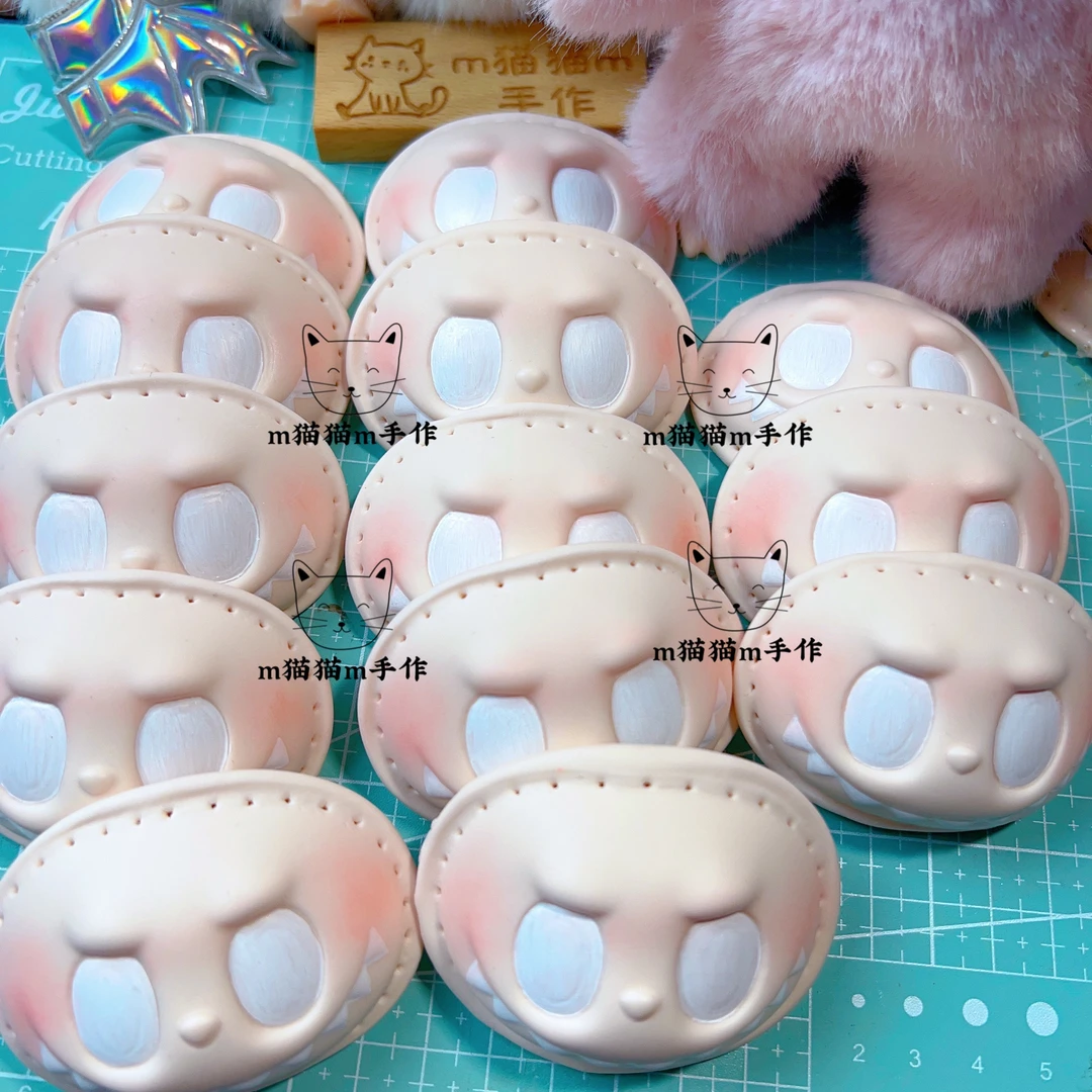 【m猫猫m手作】盲盒娃娃脸模硅胶脸模纯手工硅胶脸模