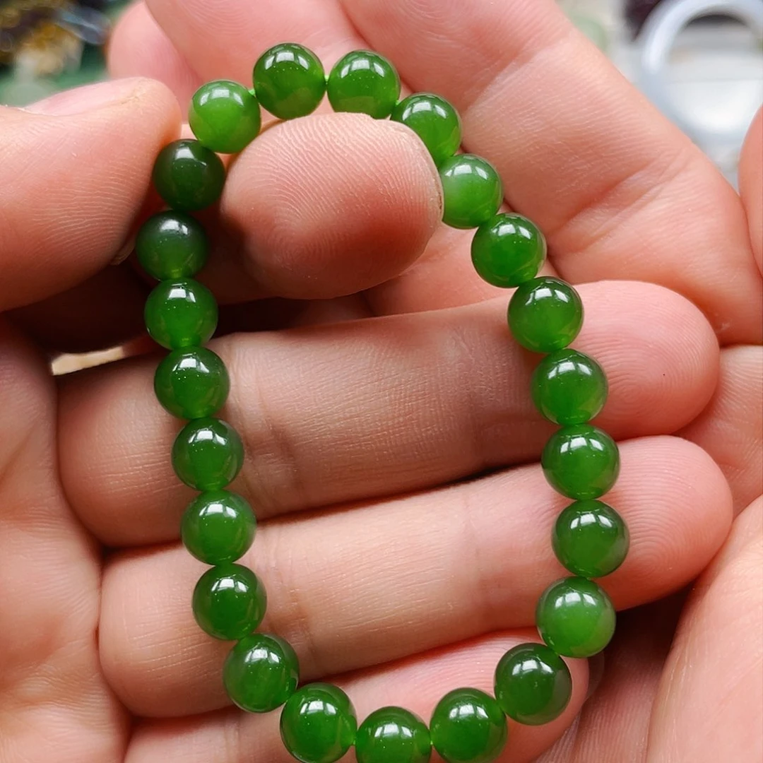 和田玉（碧玉）手链未镶嵌