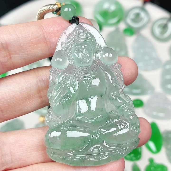 翡翠未镶嵌颈饰缅甸天然A货翡翠