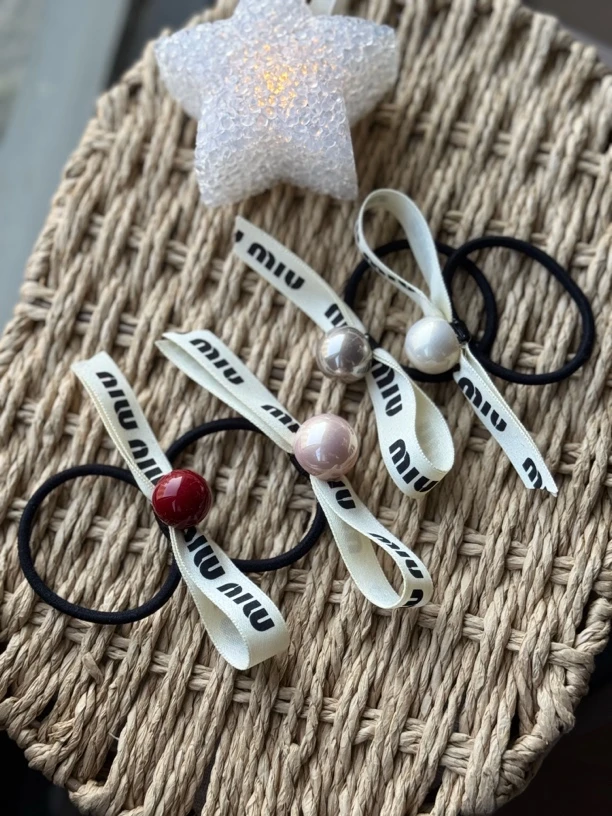 简约气质珍珠头绳高弹力耐用发饰皮筋扎头发圈女