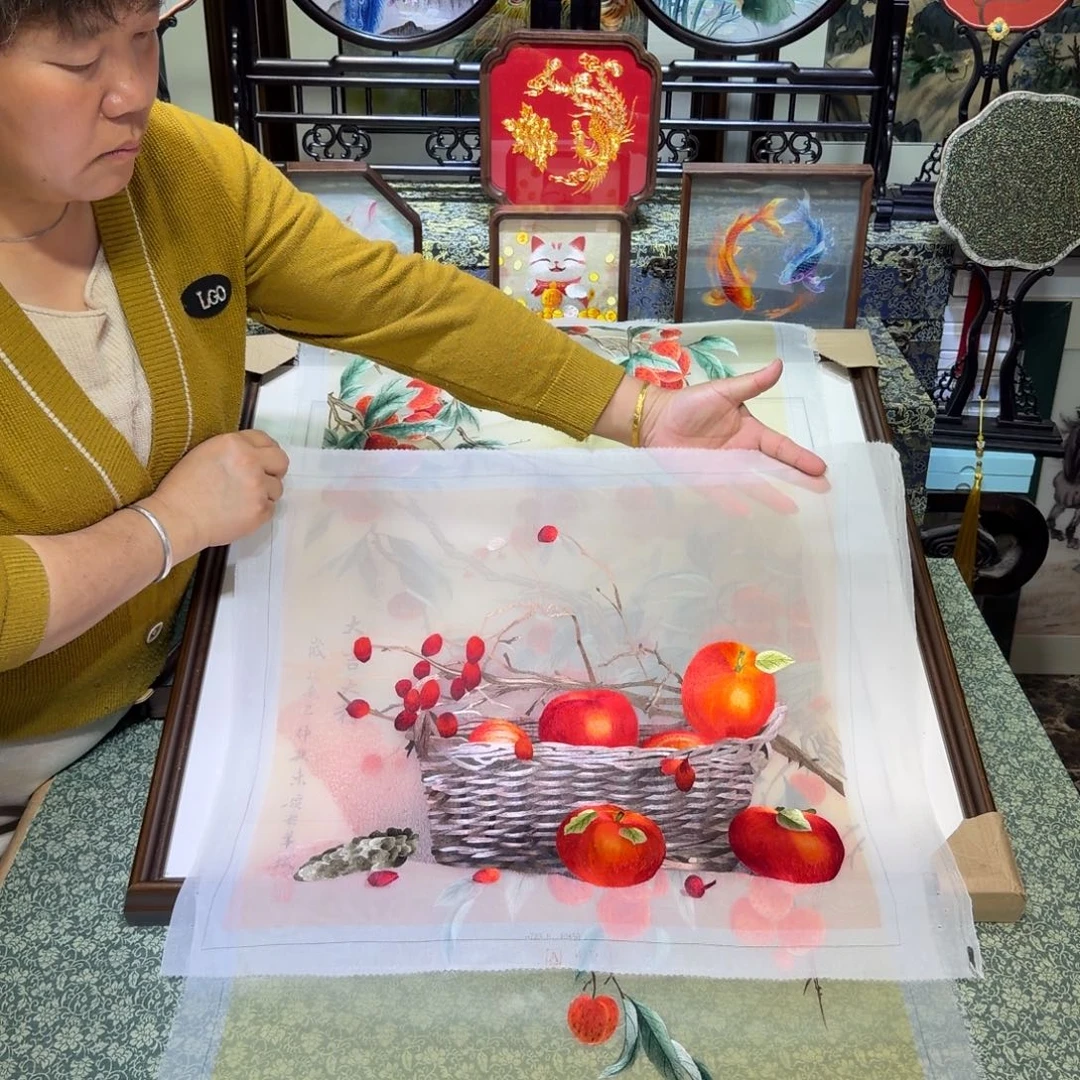 用***3刺绣手工苏绣工艺制作1️⃣