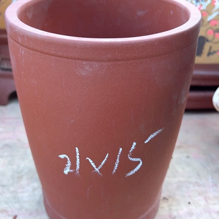 红陶紫砂兰花盆微瑕