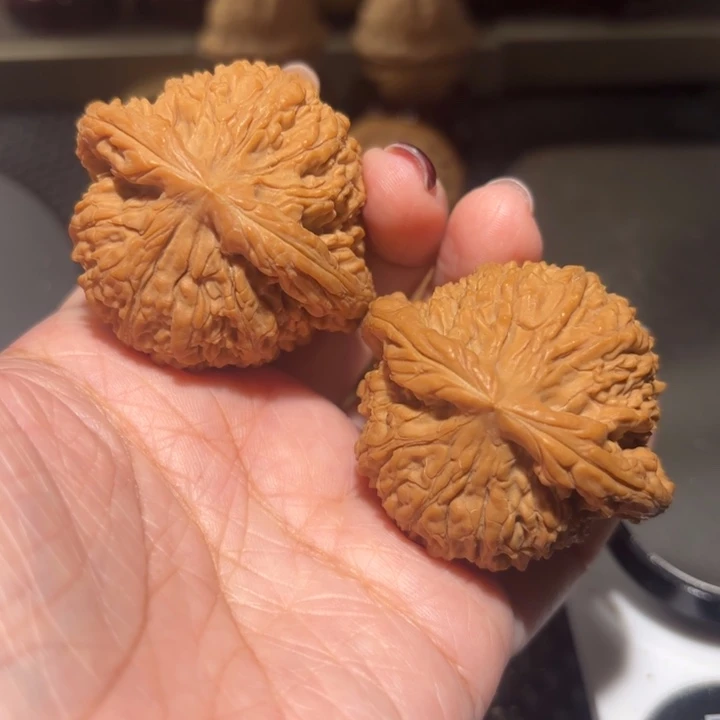 把件文玩核桃46全品凹底南疆