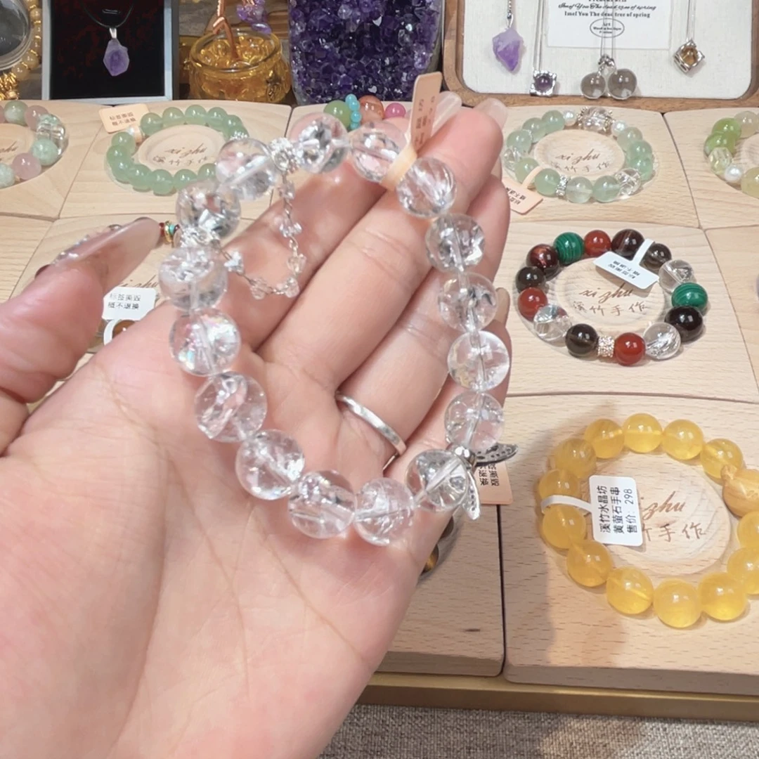 水晶未镶嵌手链天然水晶