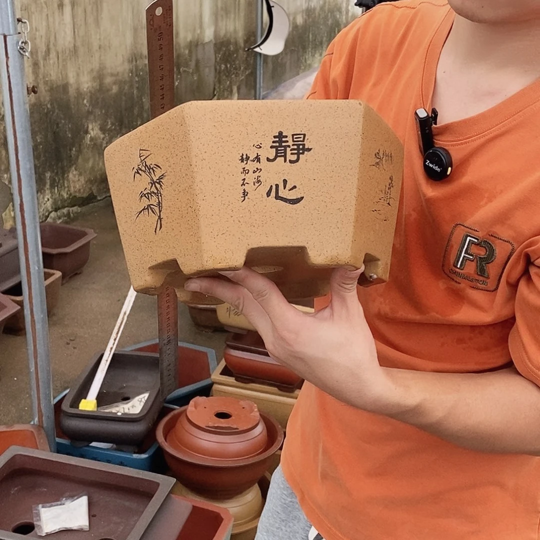 紫砂花盆紫砂花盆