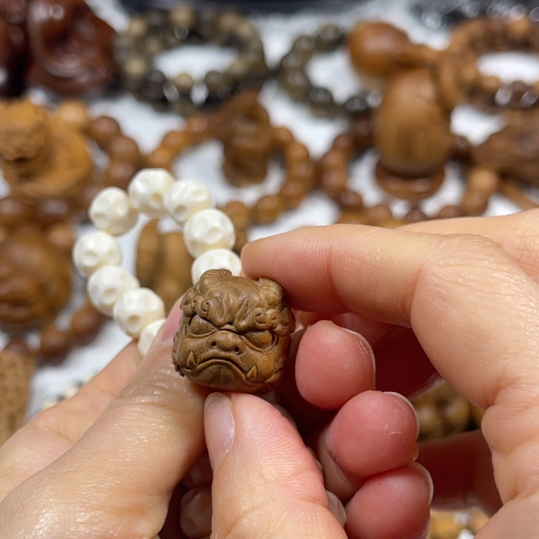 檀香木吊坠奶酷珠9×10