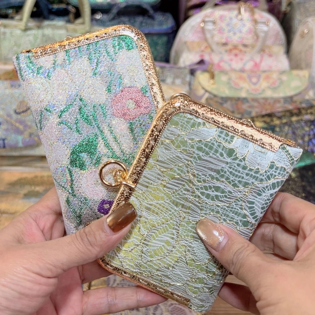 海***忧蚕丝2只大漂亮口金卡包