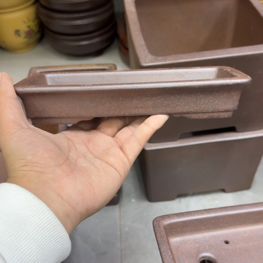 紫砂花盆宜兴紫砂正品20x8.5x2.5