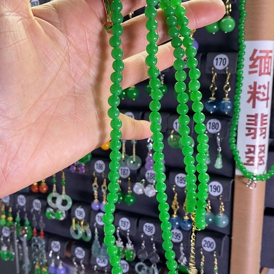 银S925镶嵌翡翠耳饰卡6金扣头