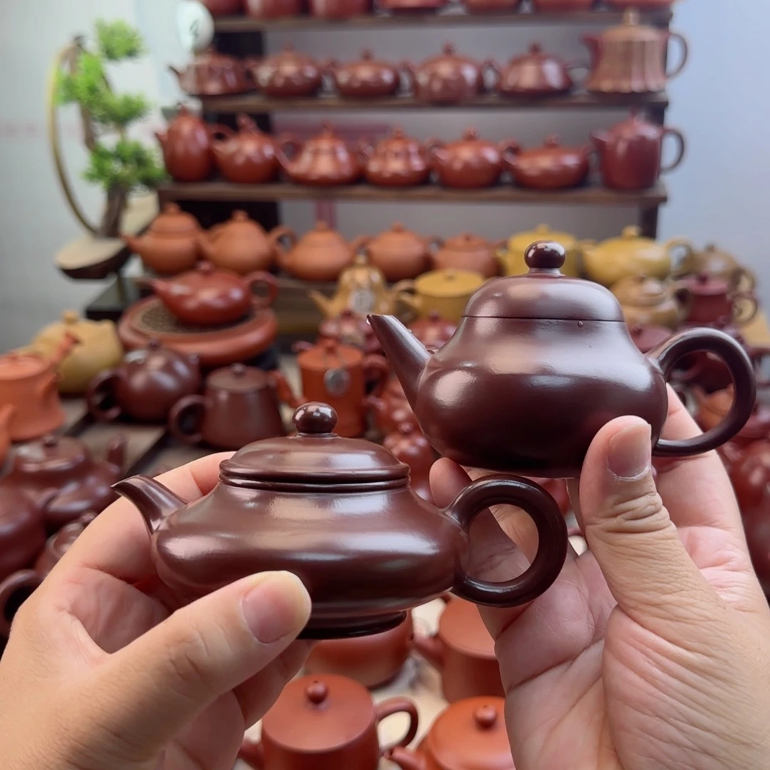 璇***茶壶紫砂朱泥壶茶壶茶具套装家用茶具