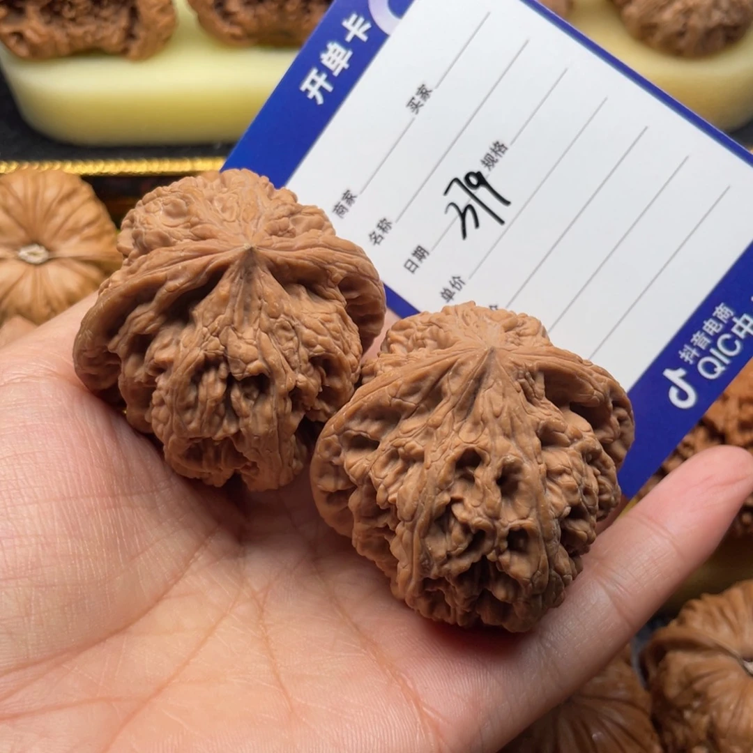 风***淡文玩核桃吊坠379号48粗筋