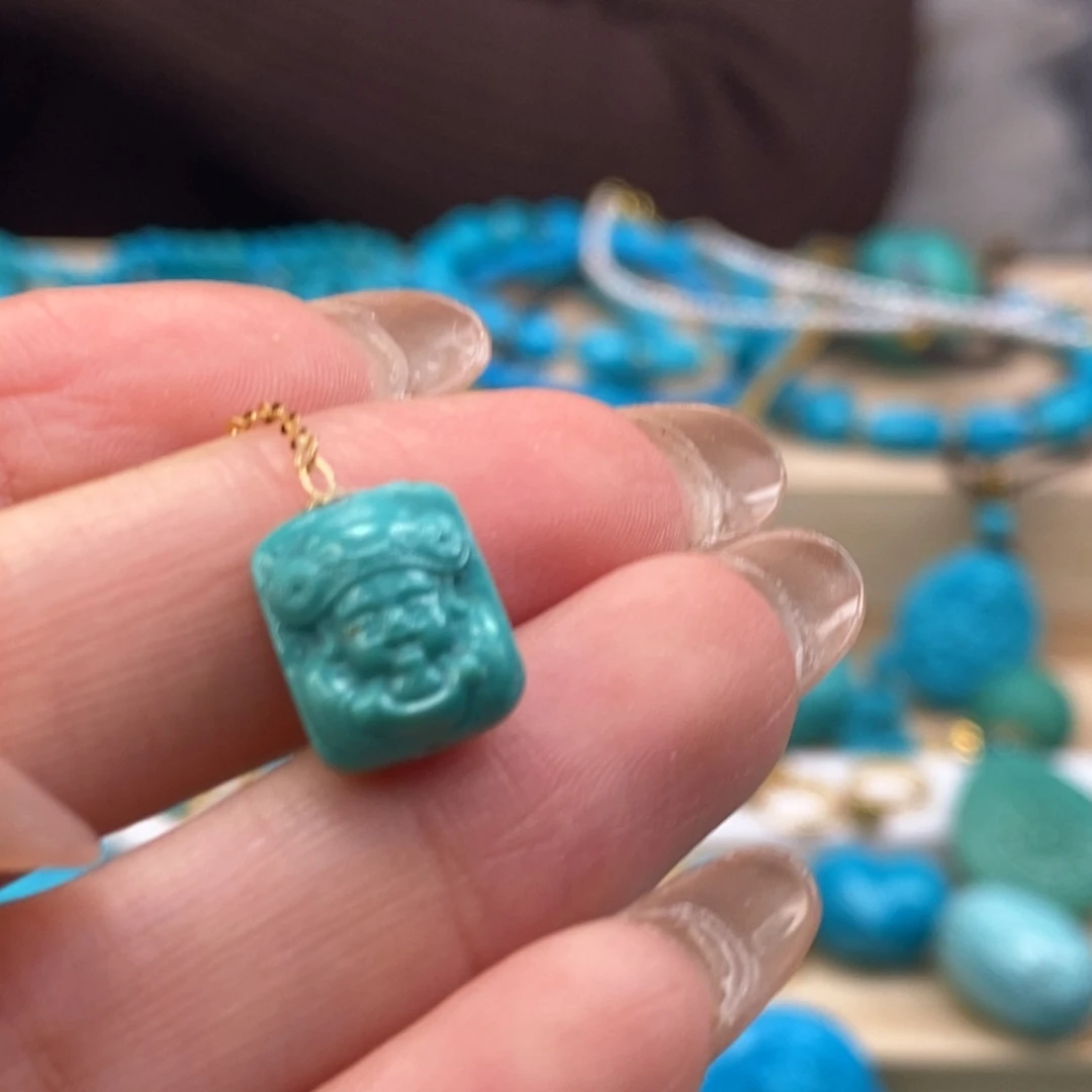 未镶嵌绿松石挂件