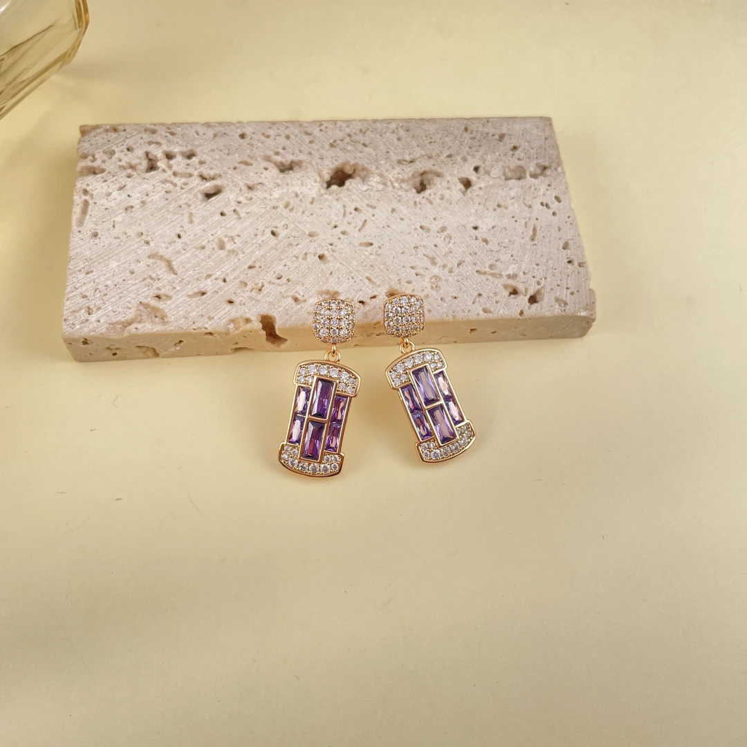 【高端定制】耳饰 斯里篮咔紫耳钉————————高货