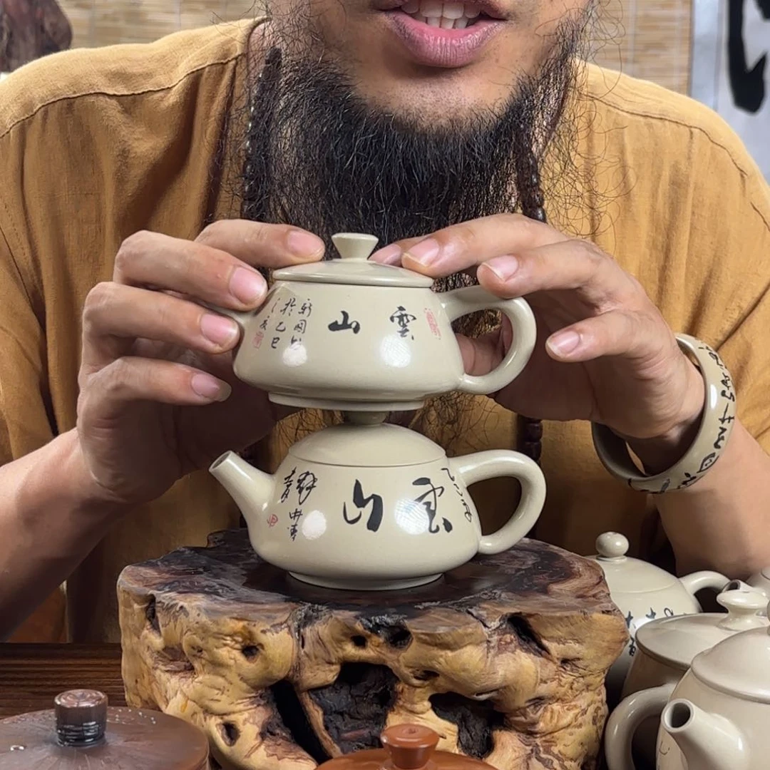 杯建水紫陶手工壶