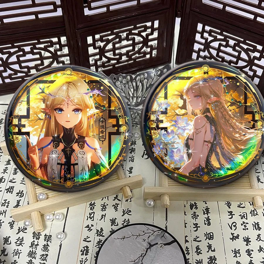鸣潮圣女卡提西娅古风彩虹镭射吧唧徽章痛包挂饰漫展谷子吧唧礼物