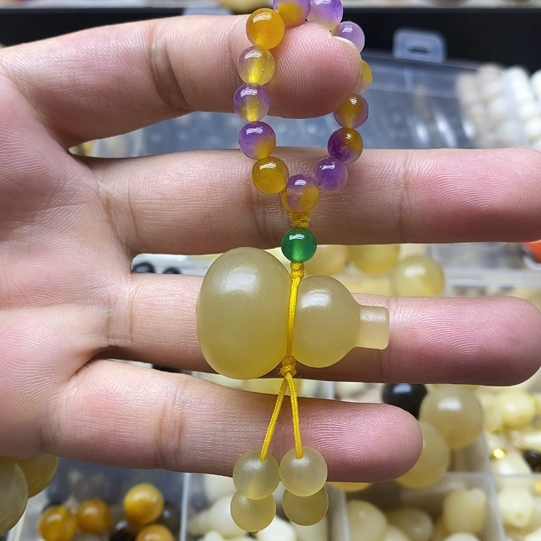 腊***柒手串/手链牛骨精美人工养殖羊角