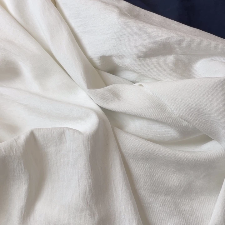 天丝（莱赛尔纤维）白色天丝亚麻1米