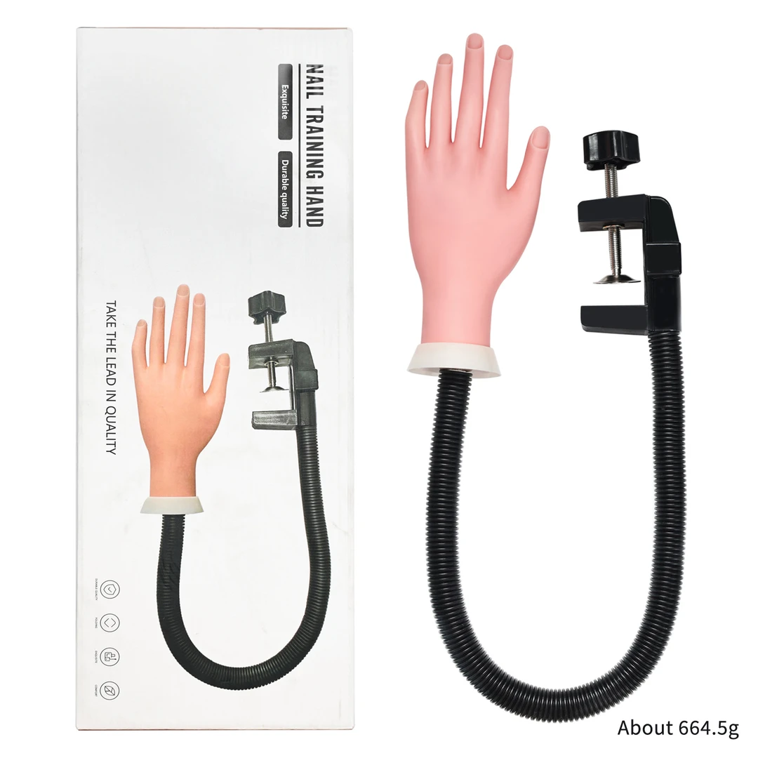 美甲可调节练习手模带手臂展示手可弯曲定位