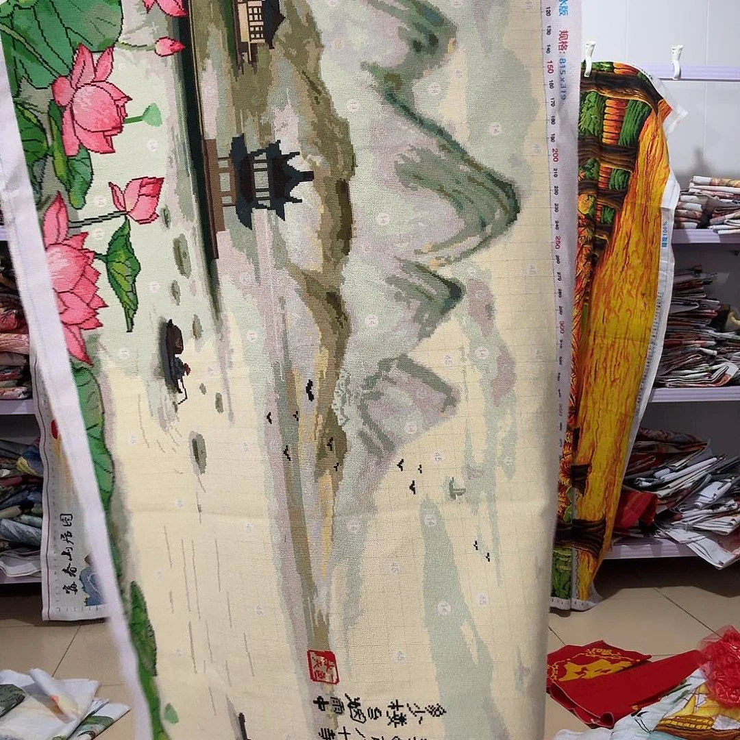 棉十字绣成品出售