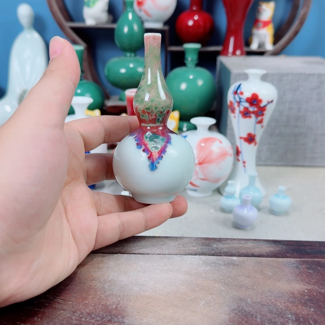 陶瓷手工小花器摆件