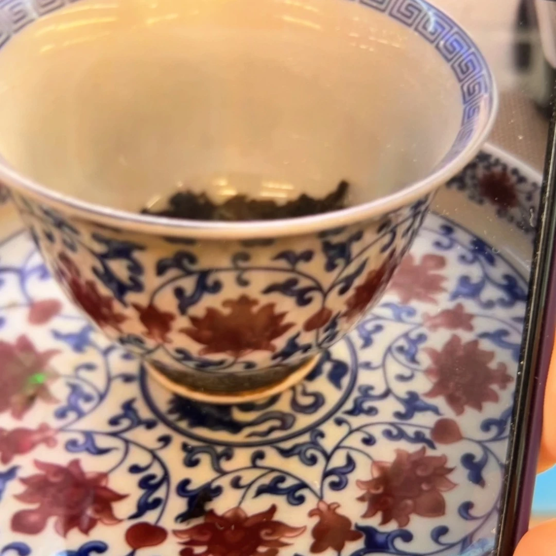 啊*林景德镇陶瓷釉里红130c单盖子，封胜堂