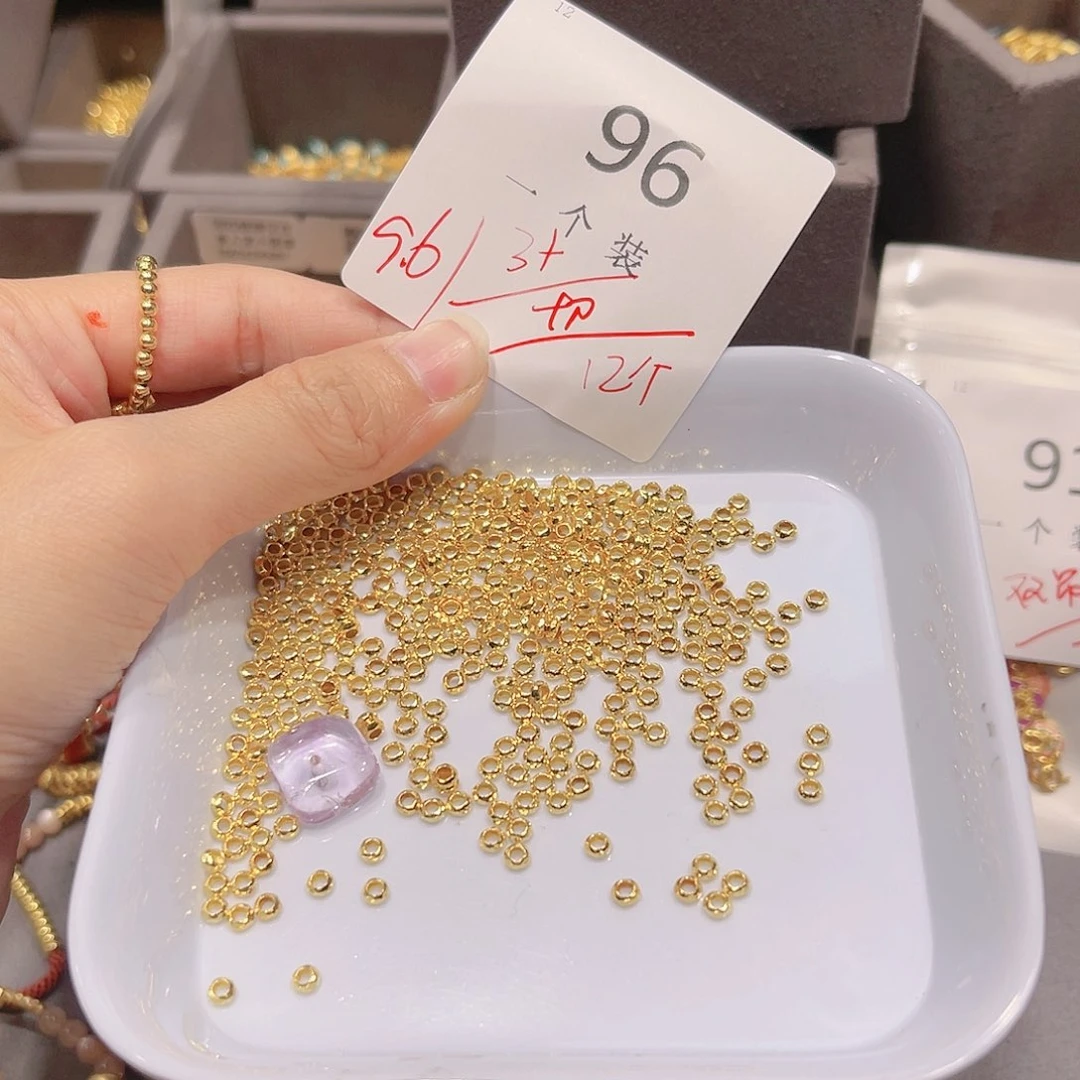 紫晶珠宝半成品银S925镀金镶嵌96