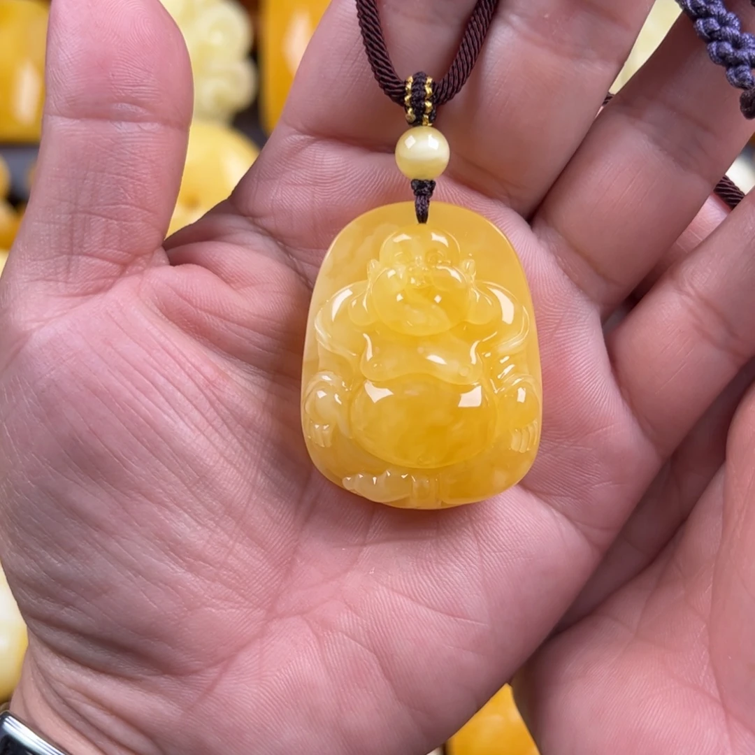 琥珀未镶嵌颈饰纯天然蜜蜡