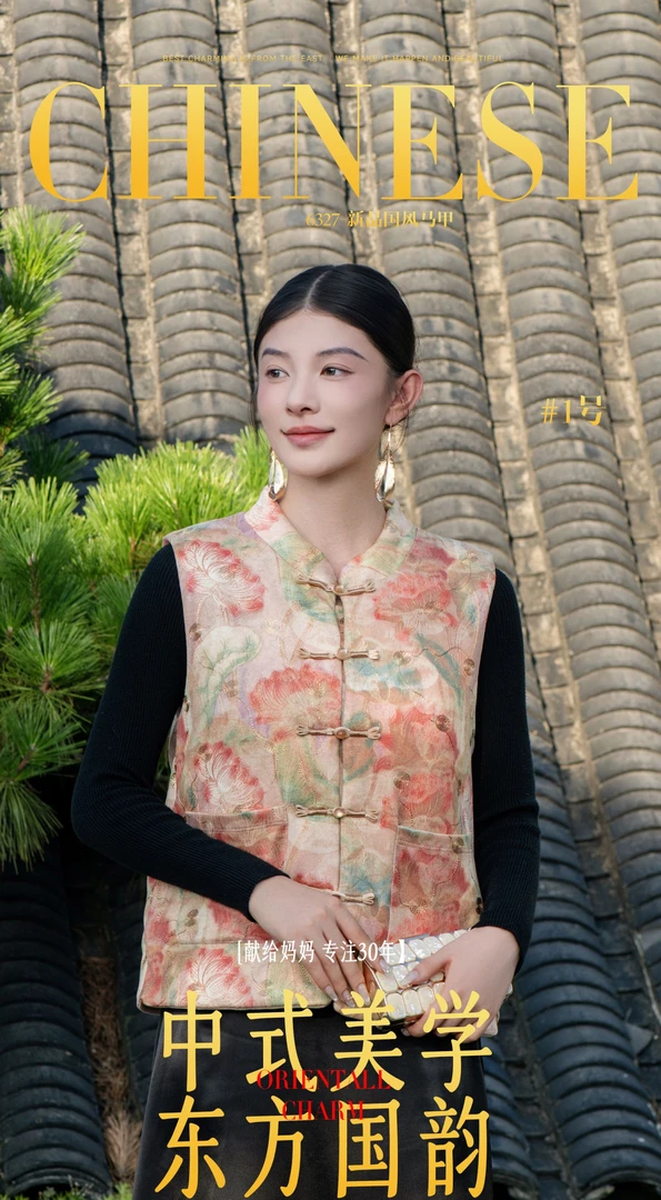 【献给妈妈 中式美学 】新中式国风马夹女中年妈妈装立领背心马甲