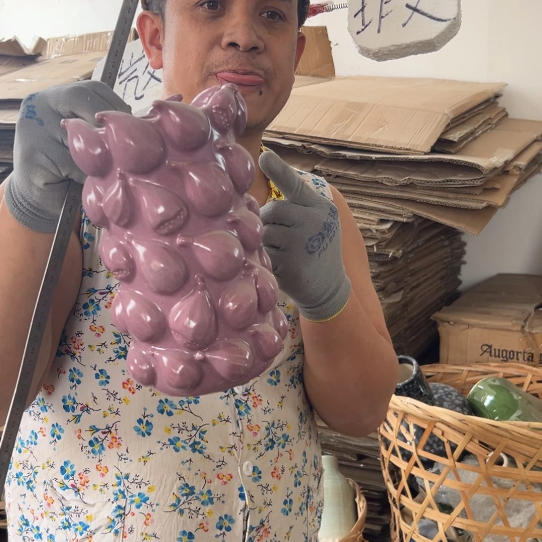 摆件69 号高中低温陶瓷工艺瓶（部分微瑕）