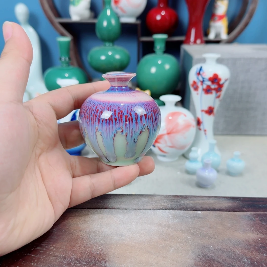 陶瓷手工小花器摆件