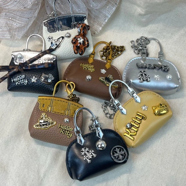 非金属布艺吊坠 包挂可爱挂件包包款kitty便携款卡通手工简约风